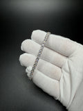 7" 14K White Gold 10.1ctw E-F VS Lab Diamond Tennis EGL Certified – 4mm – 11.8g