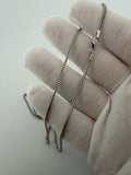 16" 14K White Gold Franco Chain 1.5mm 4.9g