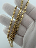 24" 14K Yellow Gold Herme$ 3.5mm 32.0g