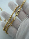24" 14K Yellow Gold Franco 4mm 54.3g