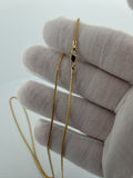 22" 10k Yellow Gold Franco 1mm 4.82g