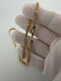 18" 14K Yellow Gold Foxtail Franco 3mm 12.15g