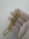 20" 3mm solid 14K yellow gold Cuban link chain, 13.7g – Ott Family Jewelry (8)
