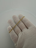 7.5" 2.5mm solid 10K yellow gold Cuban link bracelet, 3.2g – Ott Family Jewelry (8)