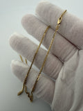 16 inch 2mm foxtail Franco chain in 14K yellow gold, 4.1g, view 8 - Ott Family Jewelry