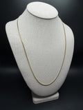 24 inch 2mm Cuban link chain in 14K yellow gold, 8.54g, view 8 - Ott Family Jewelry