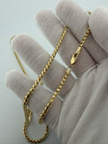 26" 14K Yellow Gold Franco 3mm 35.45g