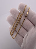 16" 14K Yellow Gold Cuban Chain 2mm 5.5g