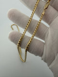 24" 14K Yellow Gold Franco 3mm 32.2g