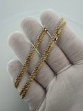 22" 10k Yellow Gold Rope 2.5mm 7.14g