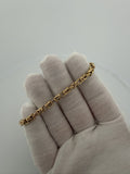 7.25" 14k Yellow Gold Byzantine 4.5mm 5.25g