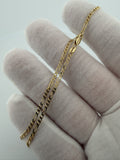 16" 14K Yellow Gold Figaro 2mm 3.0g