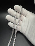 24" 5mm silver moissanite tennis chain, 51ctw D VVS1, 41.3g – Ott Family Jewelry (8)