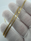 22" 2.5mm solid 10K yellow gold Cuban link chain, 9.2g – Ott Family Jewelry (8)