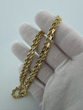 22" 14K Yellow Gold Rope 4mm 7.3g