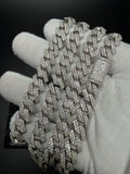 22" 10mm silver moissanite Cuban chain, 18.9ctw D VVS1, 93.5g – Ott Family Jewelry (8)