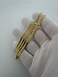 20" 14k Yellow Gold Cuban Link Chain 4mm 25.2g