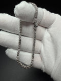 7.5" Silver Moissanite Tennis Bracelet 3mm 9.3g