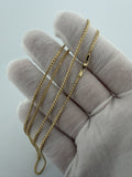24" 14k Yellow Gold Foxtail Franco 1.5mm 2.9g