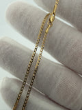 20" 14K Yellow Gold Curb 1.5mm 2.3g