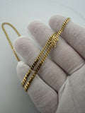 20" 14K Yellow Gold Cuban Chain 3mm 13.22g