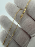 18" 1.2mm 14K yellow gold fancy anchor chain, 2.0g – Ott Family Jewelry (8)
