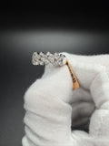 Size 10 Silver 1.5ctw VS/VVS Lab Diamond Cuban Ring 8.5mm 6.0g