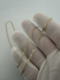 20" 14K Yellow Gold Paperclip 2mm 1.2g
