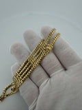 22" 4mm solid 10K yellow gold Cuban link chain, 24.2g – Ott Family Jewelry (8)