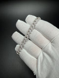 7" 8mm silver moissanite Cuban bracelet, 4.3ctw D VVS1, 20.9g – Ott Family Jewelry (8)