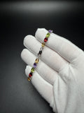 7" 4mm rainbow natural gemstone tennis bracelet, 20ctw, 925 silver, 9.3g – Ott Family Jewelry (8)