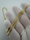 20" 3mm solid 14K yellow gold Cuban link chain, 13.8g – Ott Family Jewelry (8)