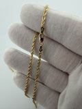 16" 2mm 14K yellow gold rope chain, 6.0g – Ott Family Jewelry (8)