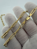 20" 14k Yellow Gold Paperclip 4.5mm 6.72g