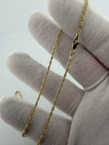 16" 1.5mm 14K yellow gold rope chain, 1.23g – Ott Family Jewelry (8)
