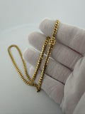 16" 14k Yellow Gold Cuban 4mm 20.1g