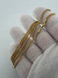 20" 14k Yellow Gold Wheat 2mm 4.2g