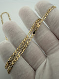 22 inch 3mm Figaro chain in 14K yellow gold, 7.2g, view 8 - Ott Family Jewelry