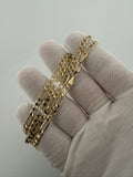 22 inch 4mm Figaro chain in 14K yellow gold, 11.9g, view 8 - Ott Family Jewelry