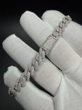 8" 8mm silver moissanite Cuban bracelet, 4.9ctw D VVS1, 23.1g – Ott Family Jewelry (8)