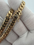 14K 12mm Handmade Miami Cuban