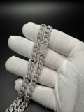 20" 8mm silver moissanite Cuban chain, 12.6ctw D VVS1, 58.2g – Ott Family Jewelry (8)