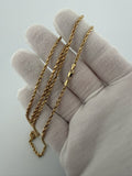 24" 14k Yellow Gold Rope 2.5mm 4.2g
