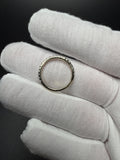 Size 7 14k Yellow Gold 1/2ctw E-F VS/VVS Lab Diamond Half Eternity Band 2mm 1.9g