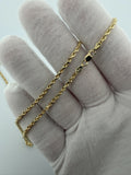 20" 14K Yellow Gold Rope Chain 2.5mm 9.5g