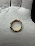 Size 10 Gold over Silver 2ctw VS/VVS 3 Row Lab Diamond Ring 6.2g