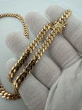 21 inch 6mm handmade Cuban link chain in 18K yellow gold, 75.0g, view 8 - Ott Family Jewelry