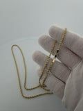 26" 14K Yellow Gold Rope Chain 2.5mm 12.31g