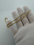 16" 14k Yellow Gold Foxtail Franco 2mm 5.8g