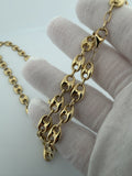 24" 14K Yellow Gold Puffed Mariner 8mm 20.9g